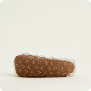 Unwind with Lavender-Infused, Microwavable Warmies® Slippers marshmallow Brown